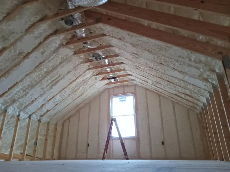 Spray foam roofing application for Crawl Space Insulation project in Madera Ranchos